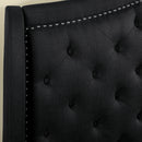 Bantris Tufted King Bed in Black