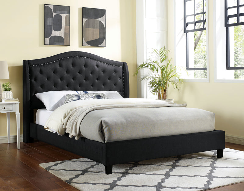 Bantris Tufted Full Bed in Black