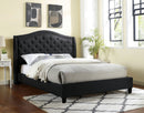 Bantris Tufted Queen Bed in Black