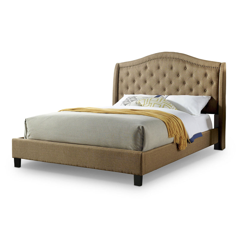 Bantris Tufted Queen Bed in Brown