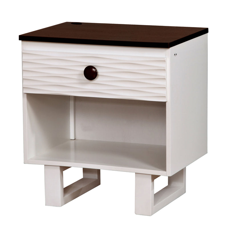 Dan Transitional Open Storage Nightstand