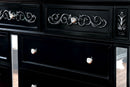 Vabelle Traditional 5-Drawer Chest in Black