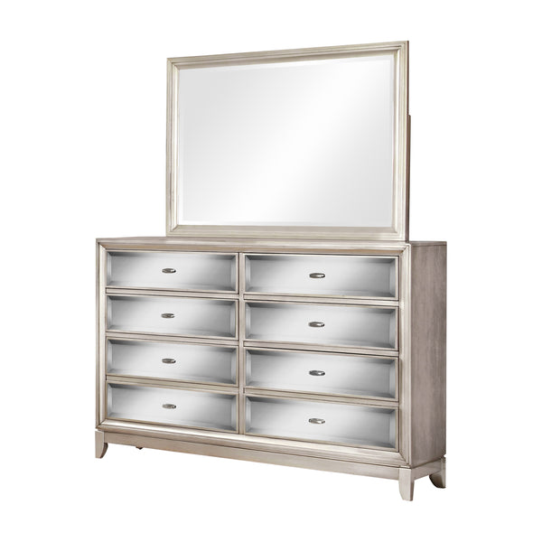 Valdez Contemporary 8-Drawer Dresser with Mirror