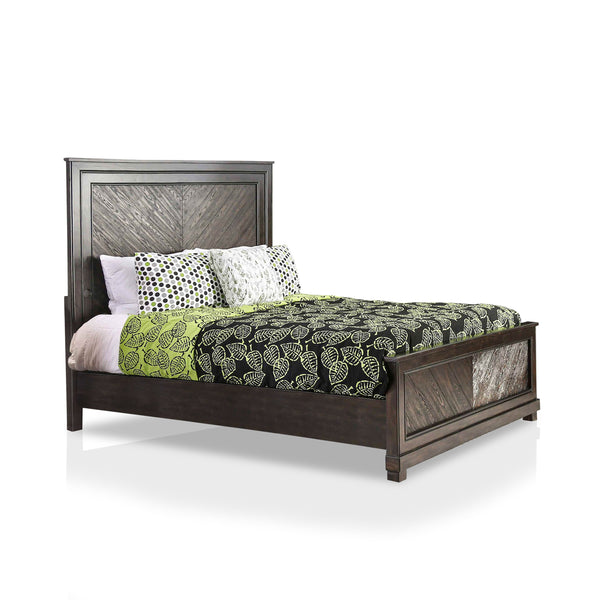 Palita Transitional Solid Wood Platform Bed in Queen