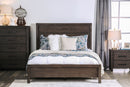 Emma Rustic Solid Wood Panel Bed in Full