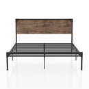 Budenholz Platform Full Bed in Dark Brown
