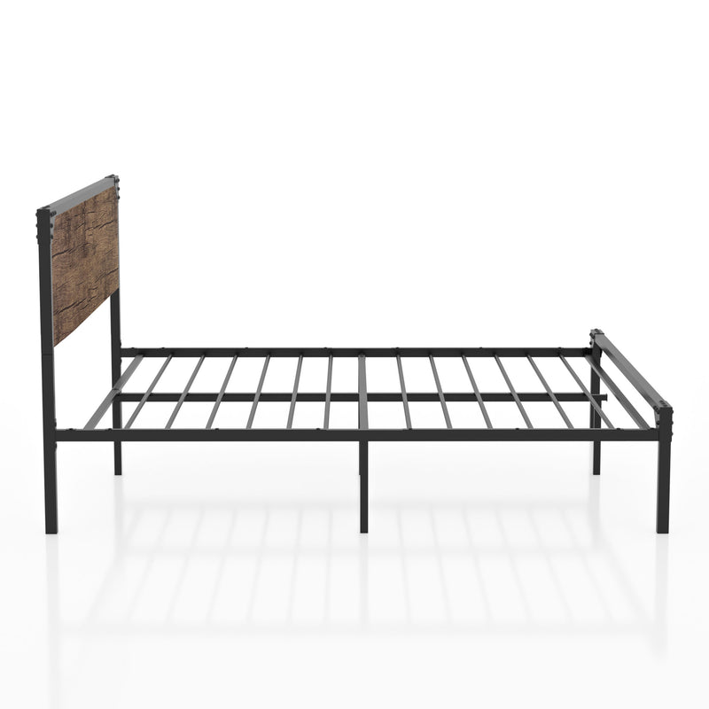 Budenholz Platform Full Bed in Dark Brown