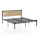 Budenholz Platform Full Bed in Light Gray
