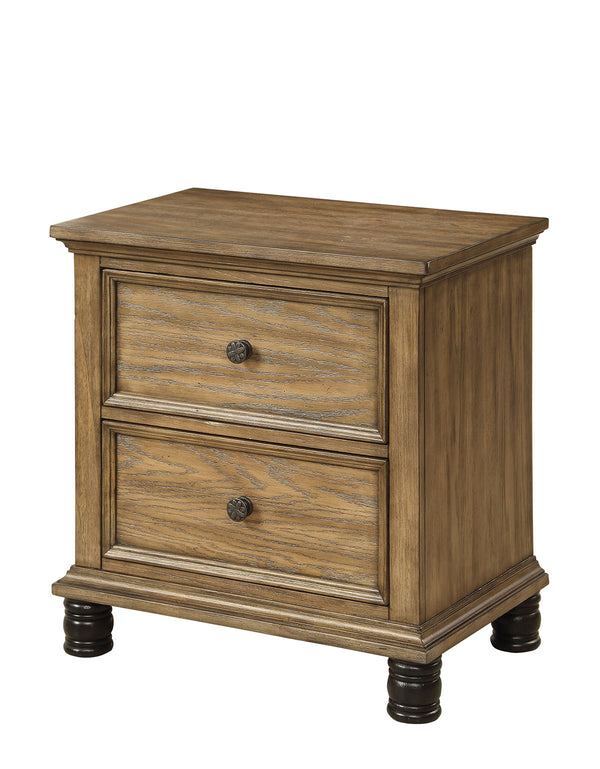 Hinsman Industrial 2-Drawer Nightstand