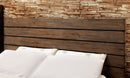 Kassan Rustic Wood Platform Bed in Eastern King