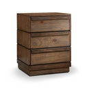 Kassan Rustic 3-Drawer Nightstand