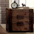 Assaro Rustic 3-Drawer Nightstand
