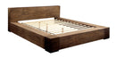 Assaro Rustic Solid Wood Platform Bed in Queen