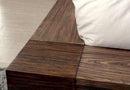 Assaro Rustic Wood Platform Bed in Eastern King
