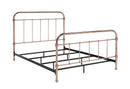 Verona Contemporary Metal Panel Bed in Eastern King