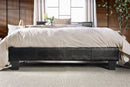 Carrie Contemporary Faux Leather Platform Bed