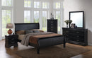 Corella Transitional Nightstand in Black