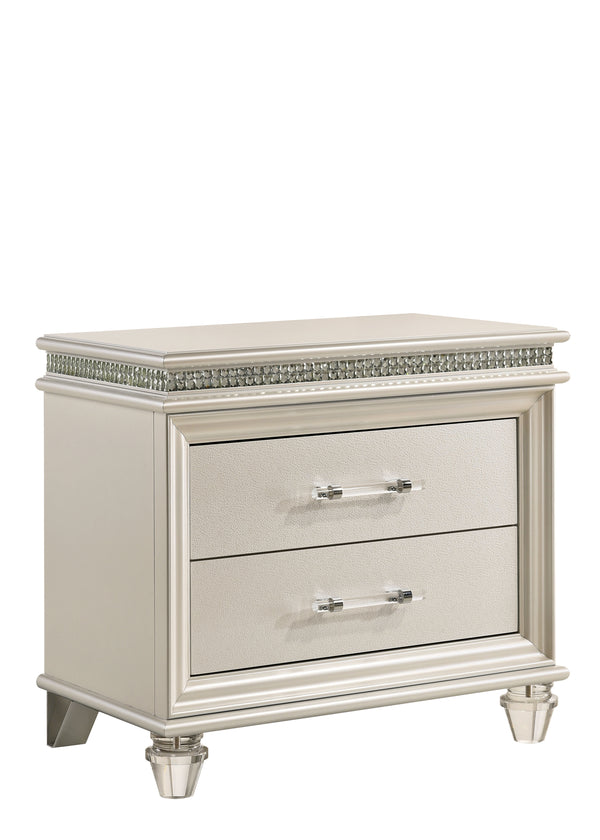 Moqua Transitional 2-Drawer Nightstand