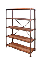Ferrand Industrial 4-Shelf Bookshelf