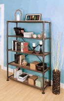 Ferrand Industrial 4-Shelf Bookshelf