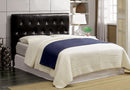 Ervin Contemporary Faux Leather Tufted Headboard in Full/Queen
