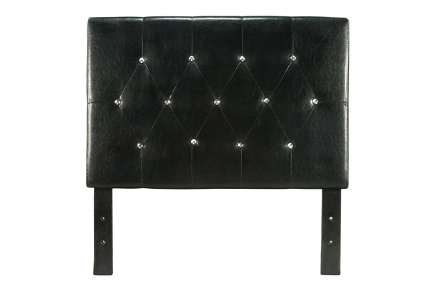 Ervin Contemporary Faux Leather Tufted Headboard in Full/Queen