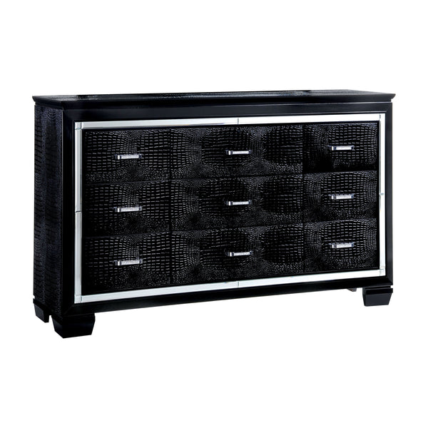 Balitoria Contemporary 9-Drawer Dresser in Black