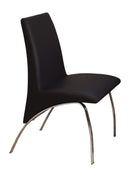 Bectel Contemporary Padded Side Chairs in Black (Set of 2)