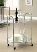 Vivienne Contemporary 2-Shelf Serving Cart