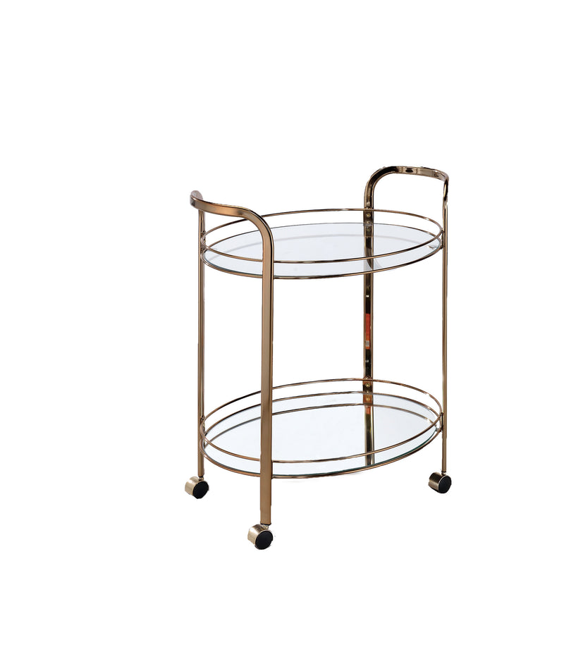 Sonia Contemporary 2-Shelf Serving Cart