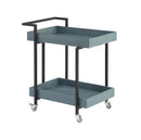 Lackomb 2-Shelf Serving Cart in Antique Blue