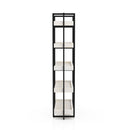 Lackomb 5-Shelf Bookshelf in Antique White