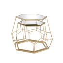 Boris 2-Piece Nesting Tables in Gold