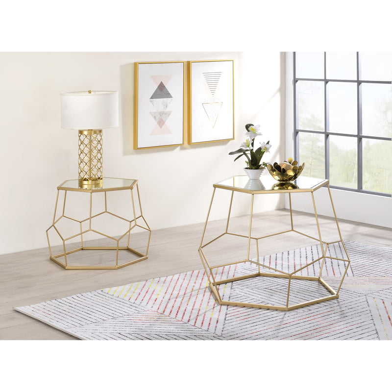 Boris 2-Piece Nesting Tables in Gold