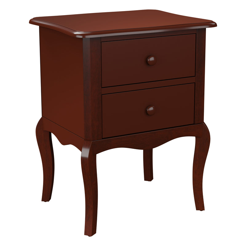 Annie Traditional 2-Drawer Nightstand in Espresso