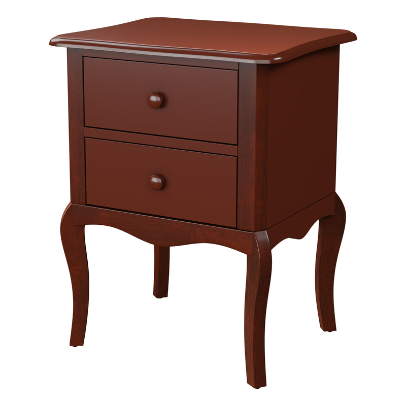 Annie Traditional 2-Drawer Nightstand in Espresso