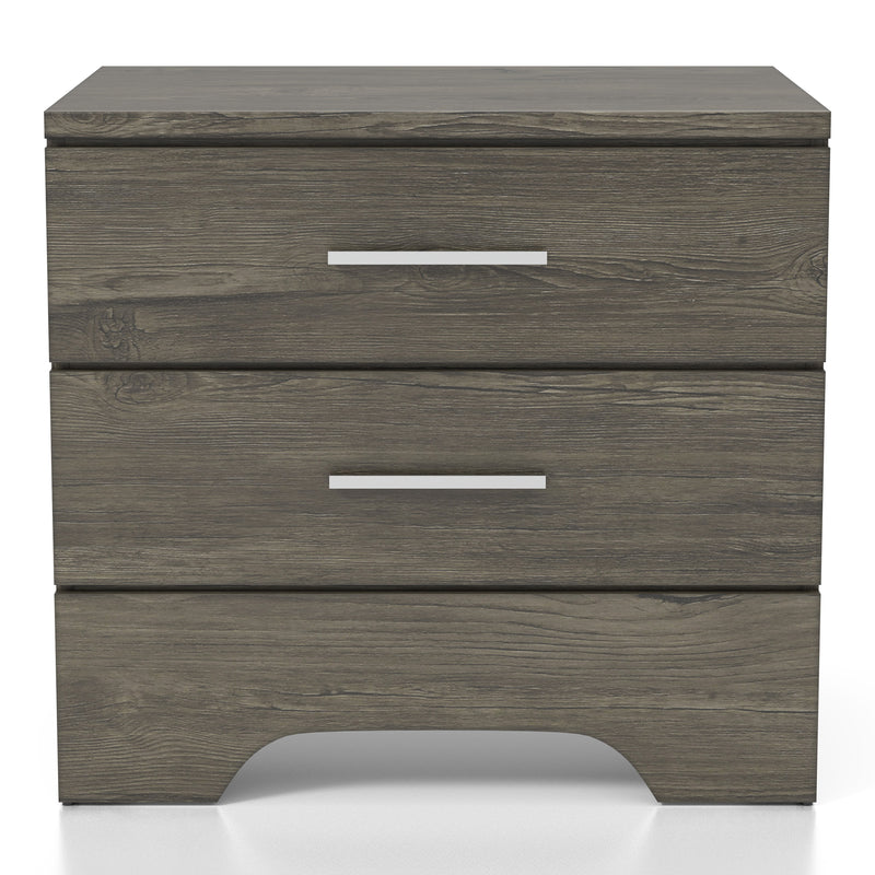 Pittany Contemporary 2-Drawer Nightstand