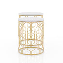 Vereira 2-Piece Nesting Tables in Gold Coating