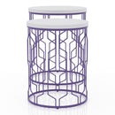 Vereira 2-Piece Nesting Tables in Purple Coating
