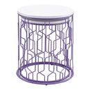 Vereira 2-Piece Nesting Tables in Purple Coating