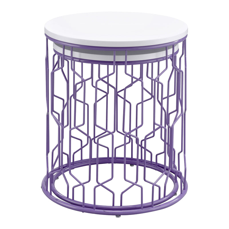 Vereira 2-Piece Nesting Tables in Purple Coating