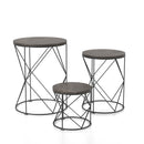 Nikova 3-Piece Nesting Tables in Walnut