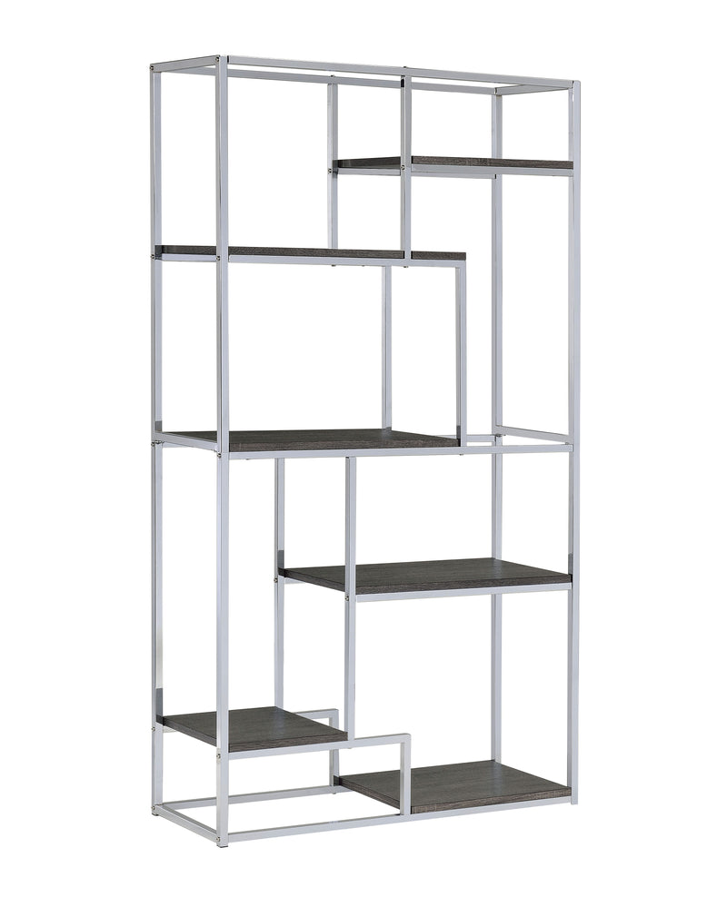 Meg Contemporary Metal 6-Shelf Display Shelf