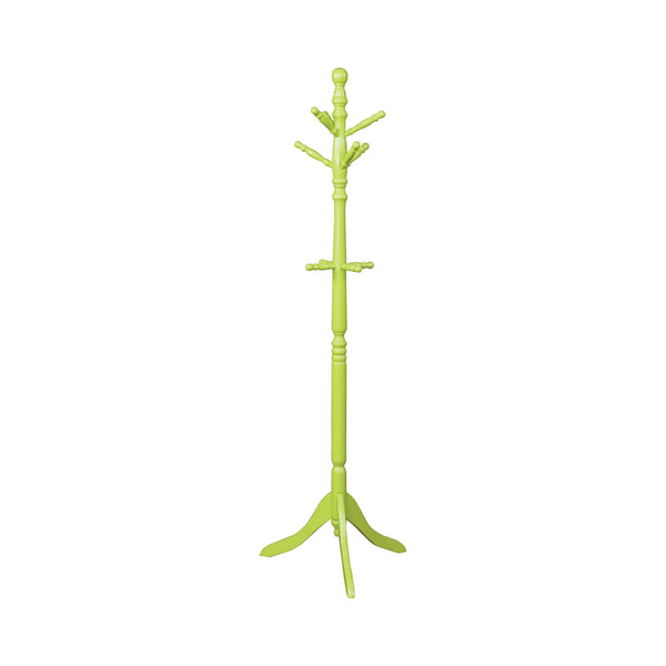 Messa Cottage Wood Youth Coat Rack in Green