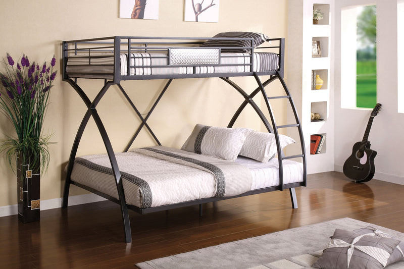 Xenia Contemporary Metal Bunk Bed