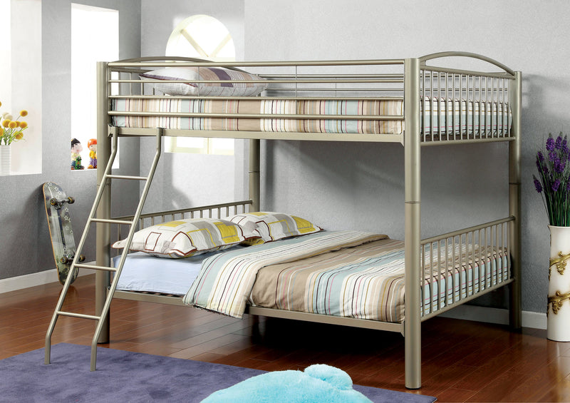 Pimmel Contemporary Metal Bunk Bed in Full