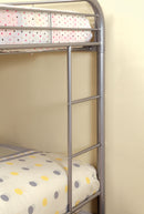 Pimmel Contemporary Metal Bunk Bed in Full