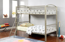 Pimmel Contemporary Metal Bunk Bed in Twin