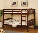 Hilmin Cottage Solid Wood Bunk Bed in Cherry