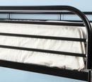 Teledona Transitional Metal Twin over Twin Bunk Bed in Black
